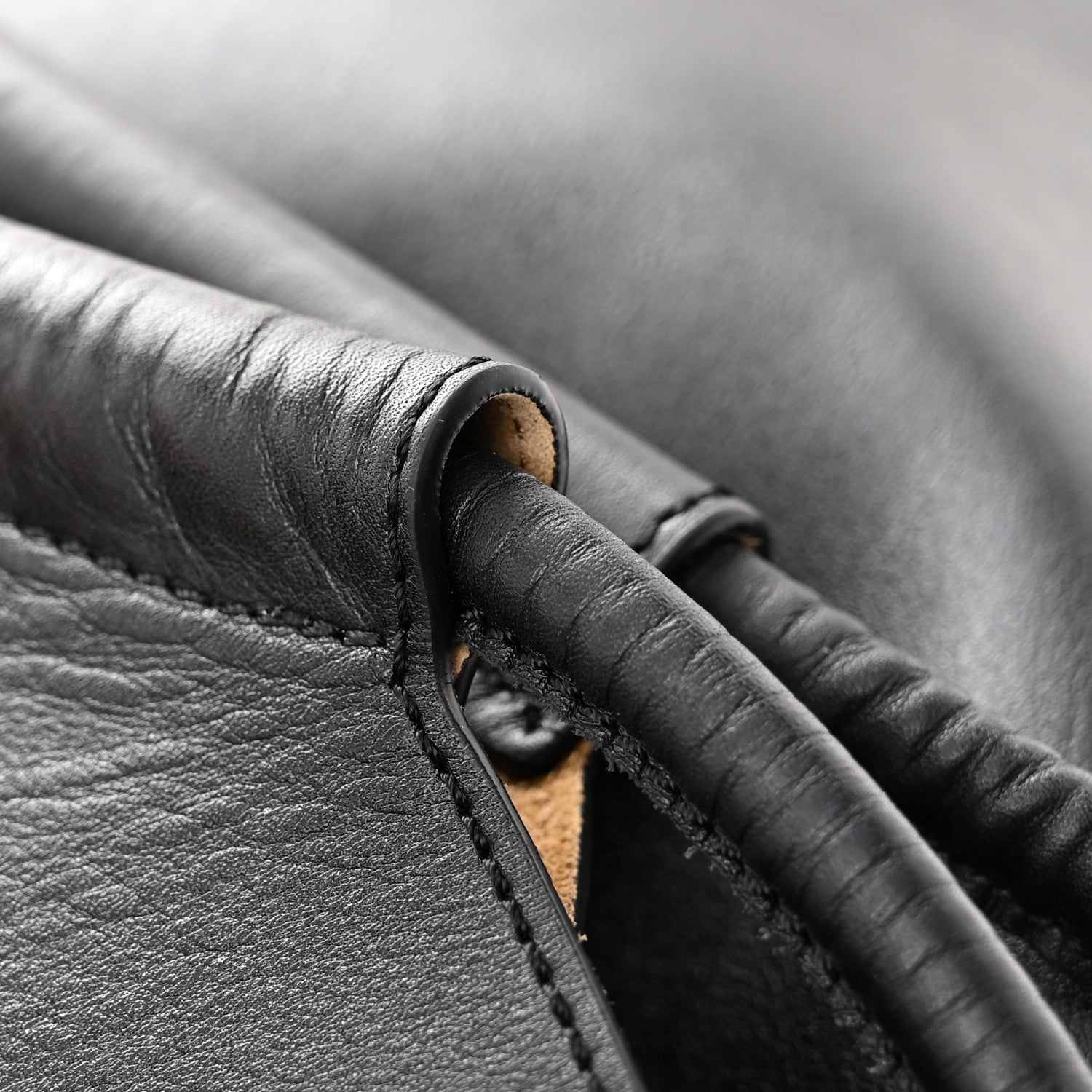 Loewe Shiny Nappa Calfskin Paseo Shoulder Bag Black 10 of 11