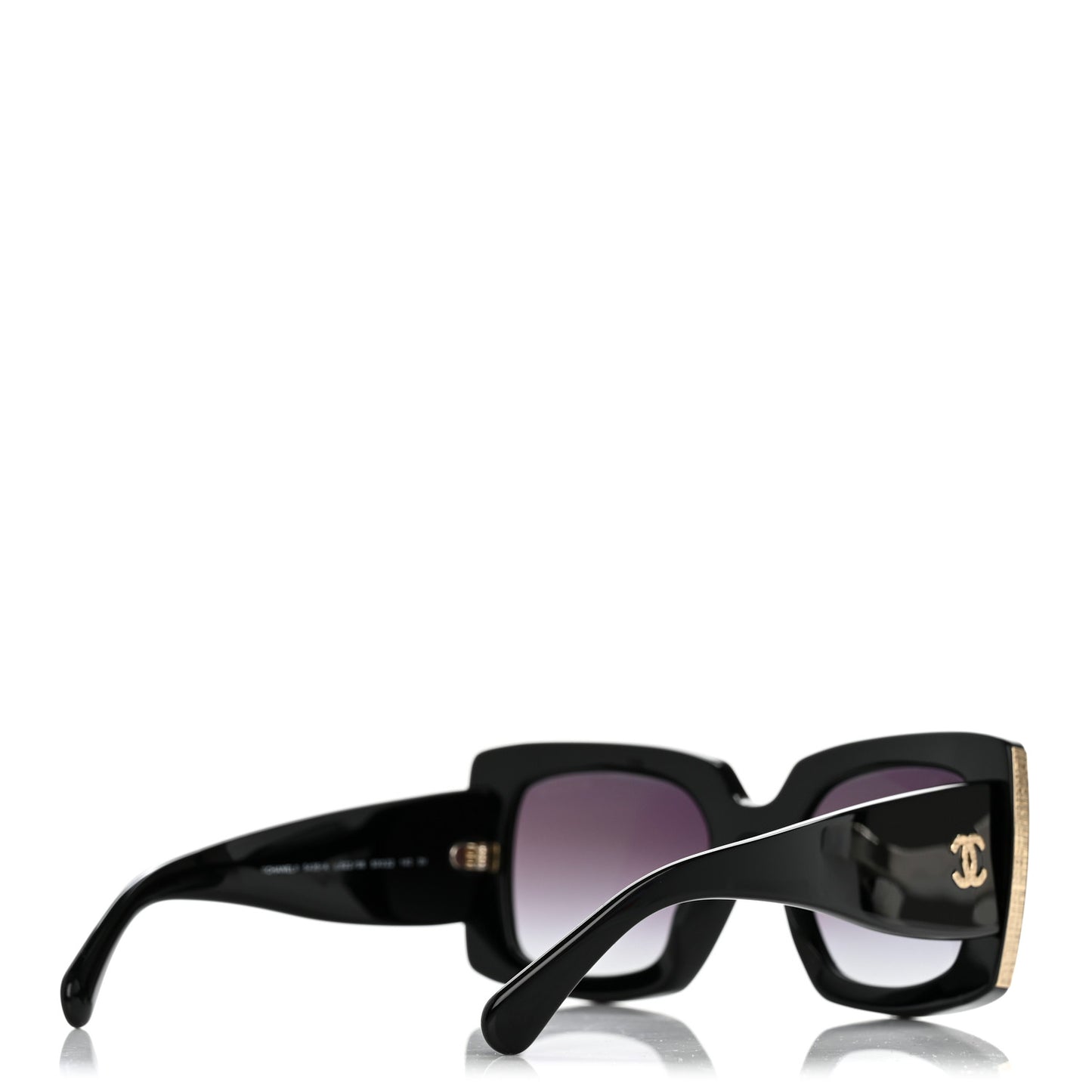 Acetate Rectangle Sunglasses 5435 Black