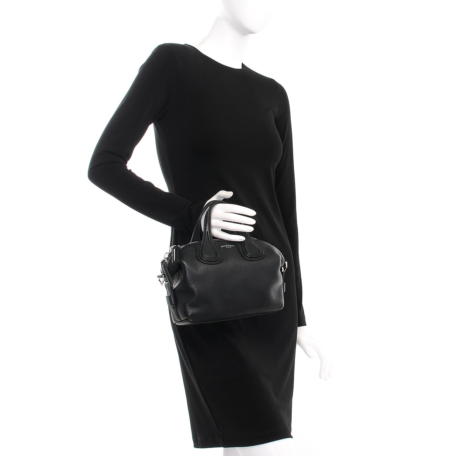 Givenchy Waxed Calfskin Micro Nightingale Black 3 of 8