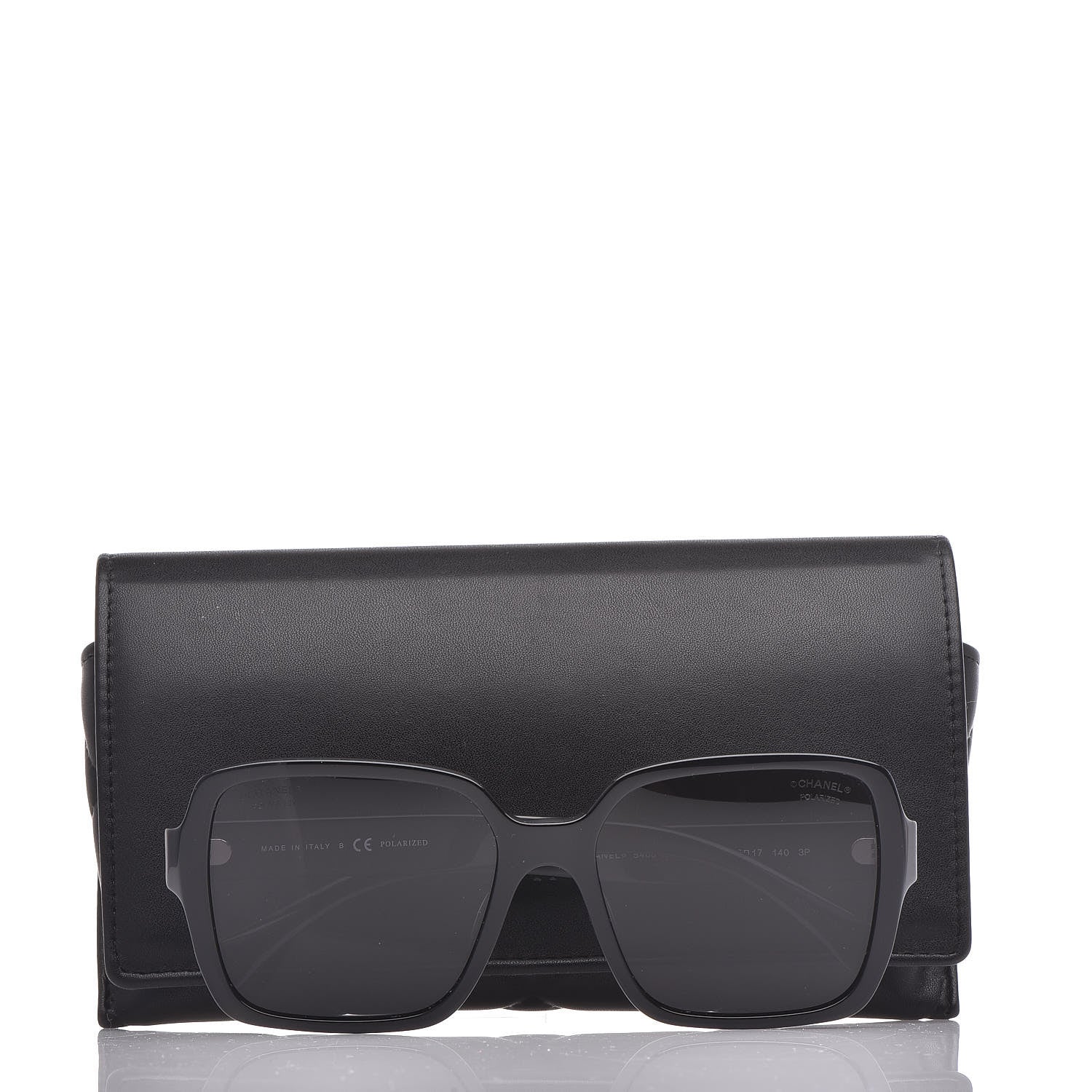 Chanel Acetate Polarized Square Sunglasses 5408 Black 9 of 9