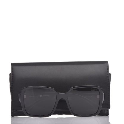 Chanel Acetate Polarized Square Sunglasses 5408 Black 9 of 9