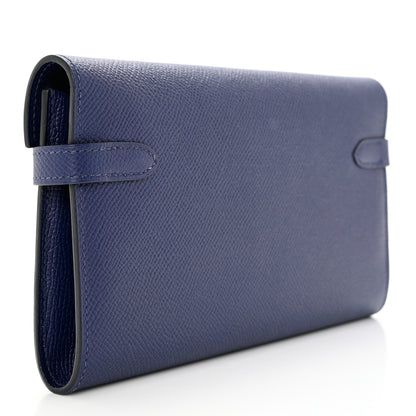 Hermes Epsom Kelly Longue Wallet Bleu Saphir 4 of 18