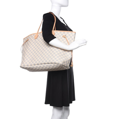 Louis Vuitton Damier Azur Neo Neverfull GM Rose Ballerine 2 of 14