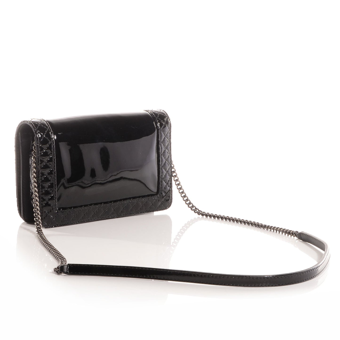 Patent Small Boy Reverso Flap Black