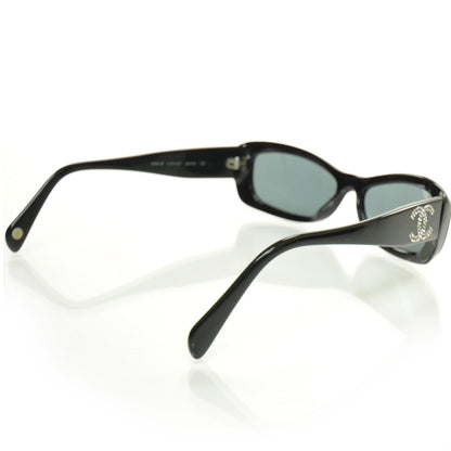 Chanel Crystal CC Logo Sunglasses 5095 B Black 2 of 8