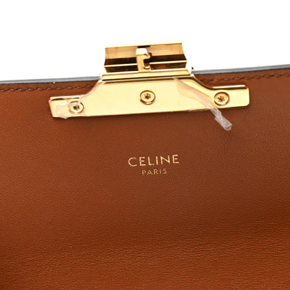 Celine Canvas Calfskin Triomphe Shoulder Bag Tan 6 of 11