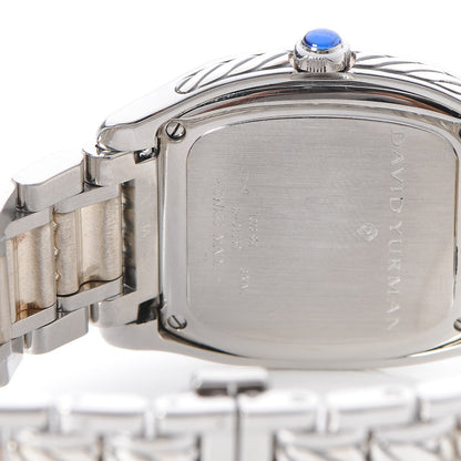 David Yurman Stainless Steel Diamond Bezel Dial 32mm Thoroughbred Quartz Watch 8 of 9