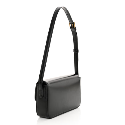 Celine Shiny Calfskin Triomphe Shoulder Bag Black 3 of 12
