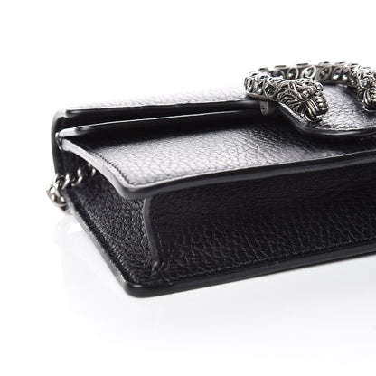 Gucci Calfskin Super Mini Dionysus Shoulder Bag Black 5 of 10