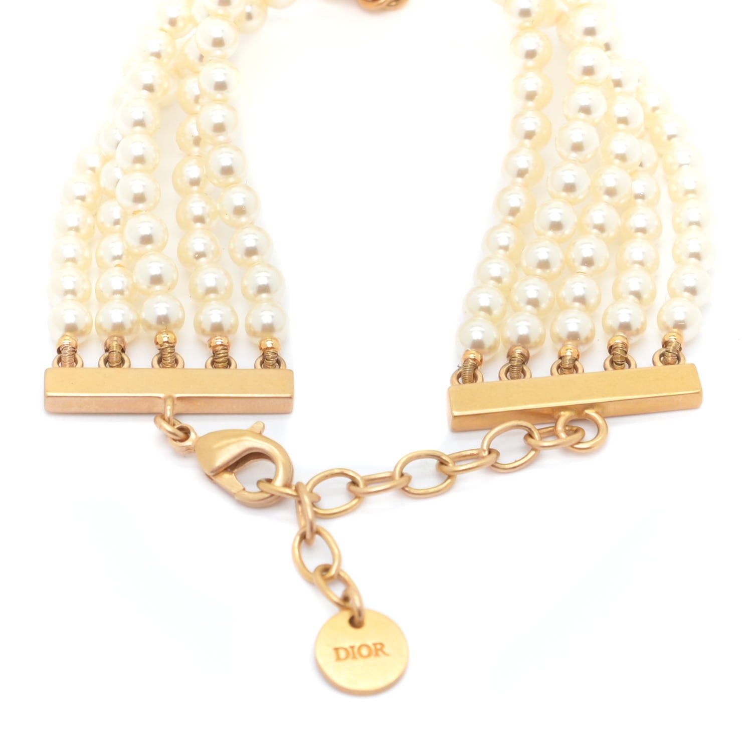 Christian Dior Metal Pearl Dior Dream Bracelet Gold 3 of 5