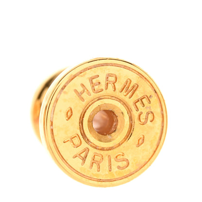 Hermes Gold Lacquered Pop H Earrings Black 4 of 6