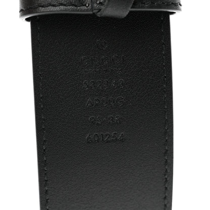 Gucci Moon Calfskin Scales Double G 40mm Belt 95 38 Black 3 of 5