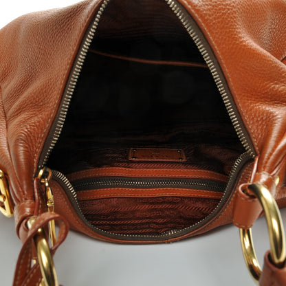 Prada Vitello Daino Hobo Papaya 5 of 7