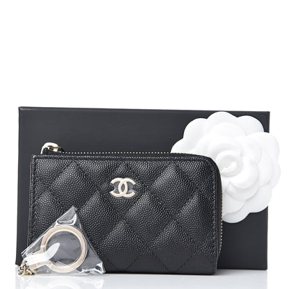 Chanel Caviar Quilted Key Holder Case Black 8 of 8