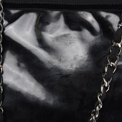 Chanel Vinyl Spirit Drawstring Tote Black 12 of 13