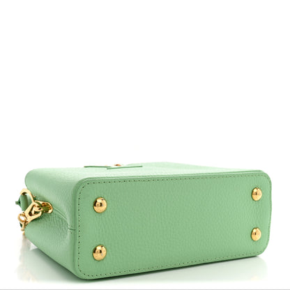 Louis Vuitton Taurillon Mini Capucines Vert Pomme 4 of 10