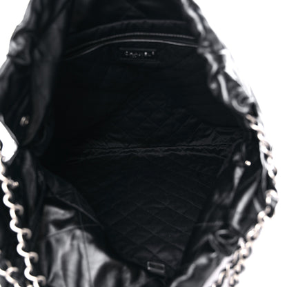 Chanel Shiny Calfskin Quilted Large Chanel 22 Black 6 of 10