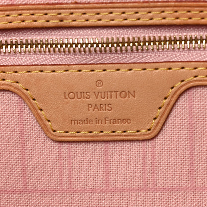 Louis Vuitton Damier Azur Neo Neverfull MM Rose Ballerine 6 of 9