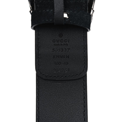 Gucci GG Supreme Monogram Suede Dionysus 40mm Belt 100 40 Beige Black 6 of 6
