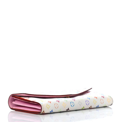 Louis Vuitton Monogram Multicolor Sarah Wallet NM White Litchi 3 of 4