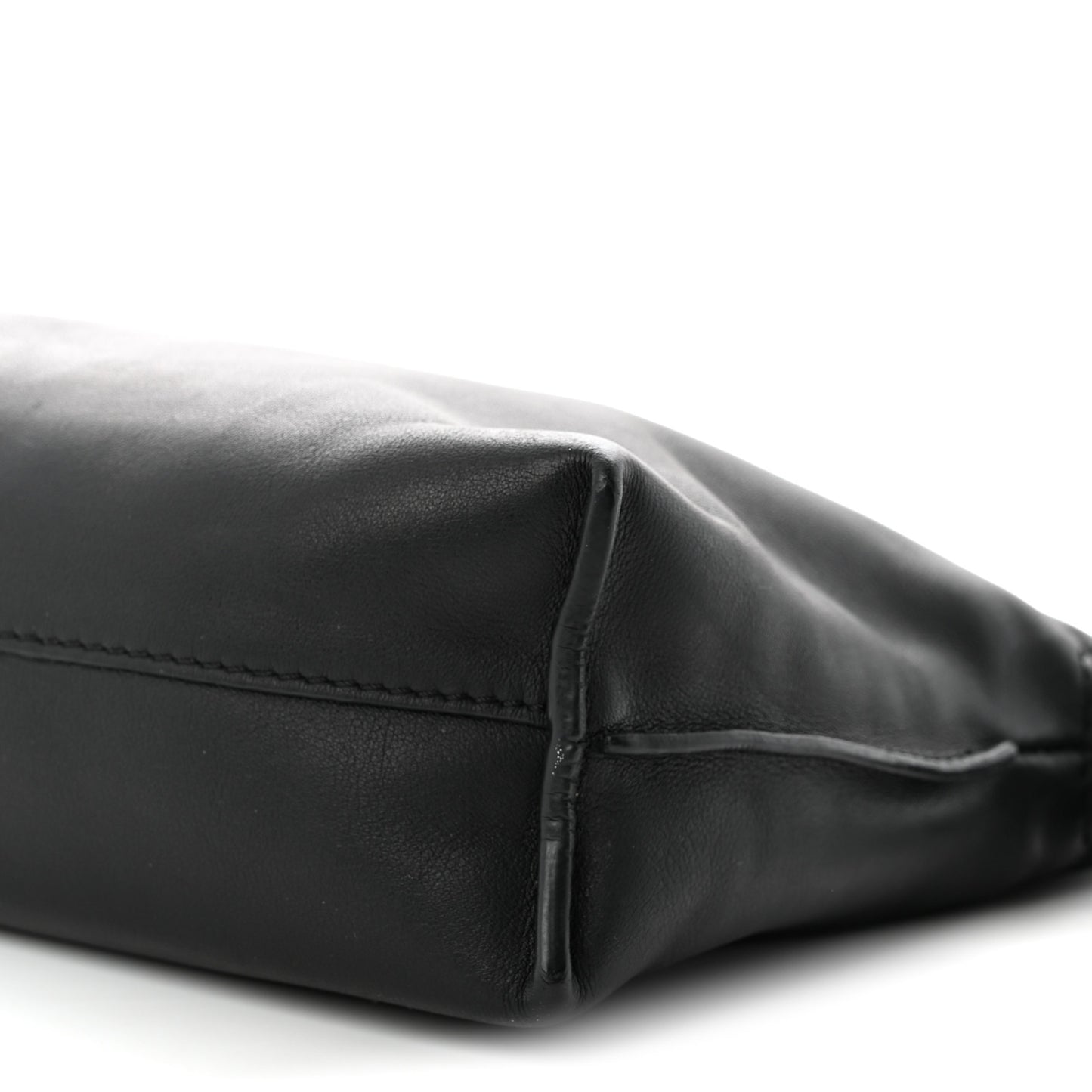 Calfskin Mini Flamenco Knot Clutch Black