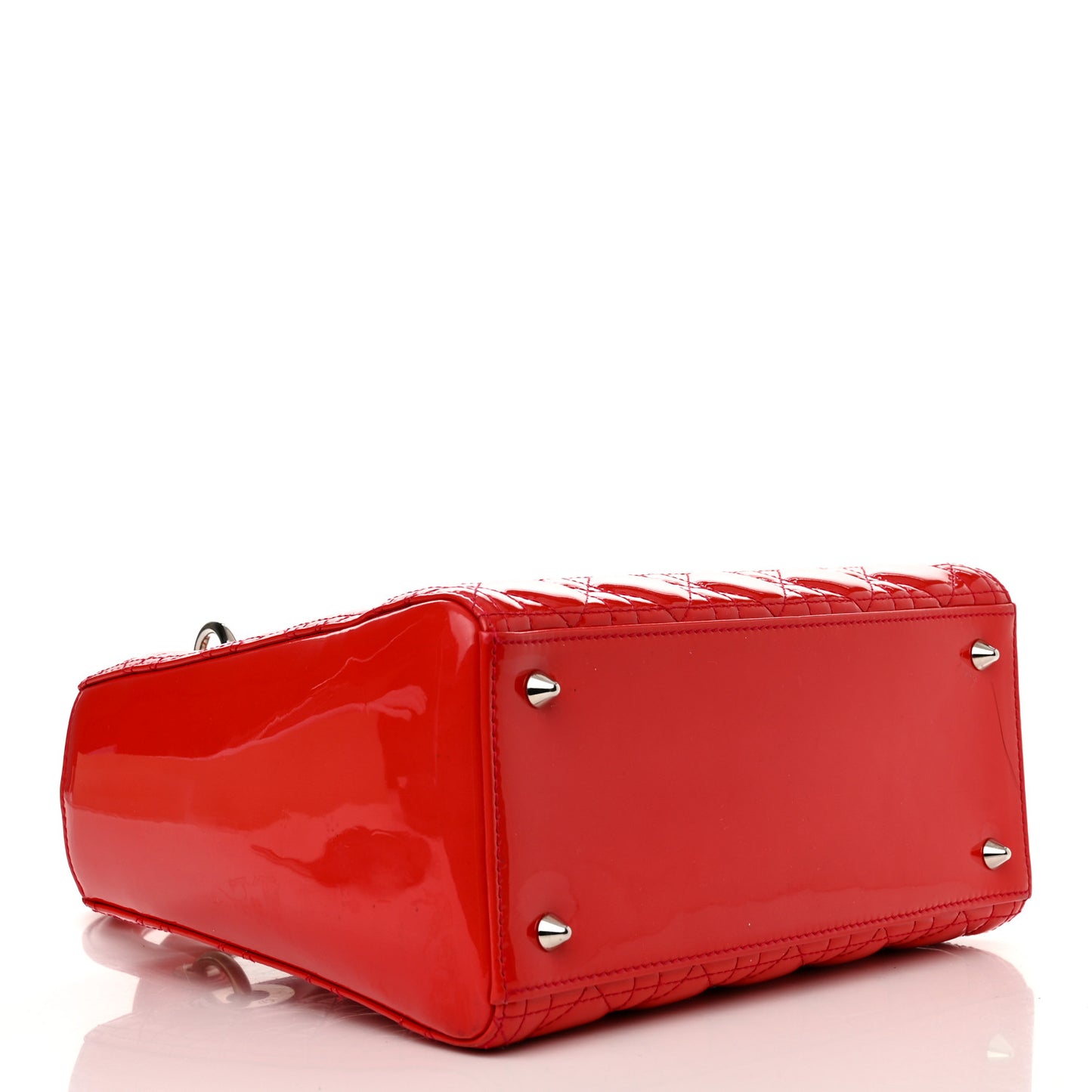 Patent Cannage Medium Lady Dior Fuchsia
