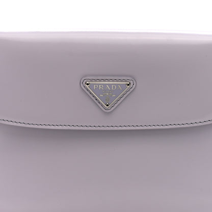 Prada Spazzolato Cleo Flap Shoulder Bag Fiordaliso 7 of 9