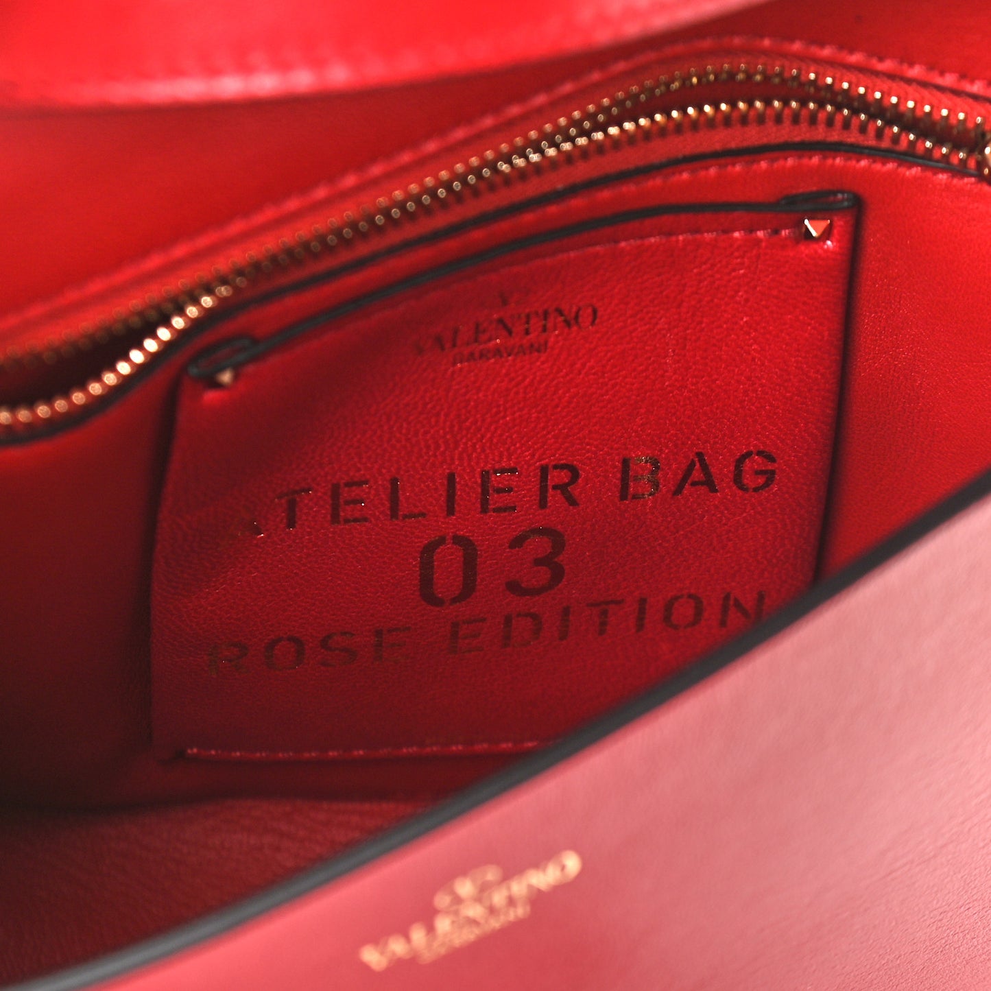 Nappa Atelier 03 Rose Edition Small Flap Crossbody Bag Cerise
