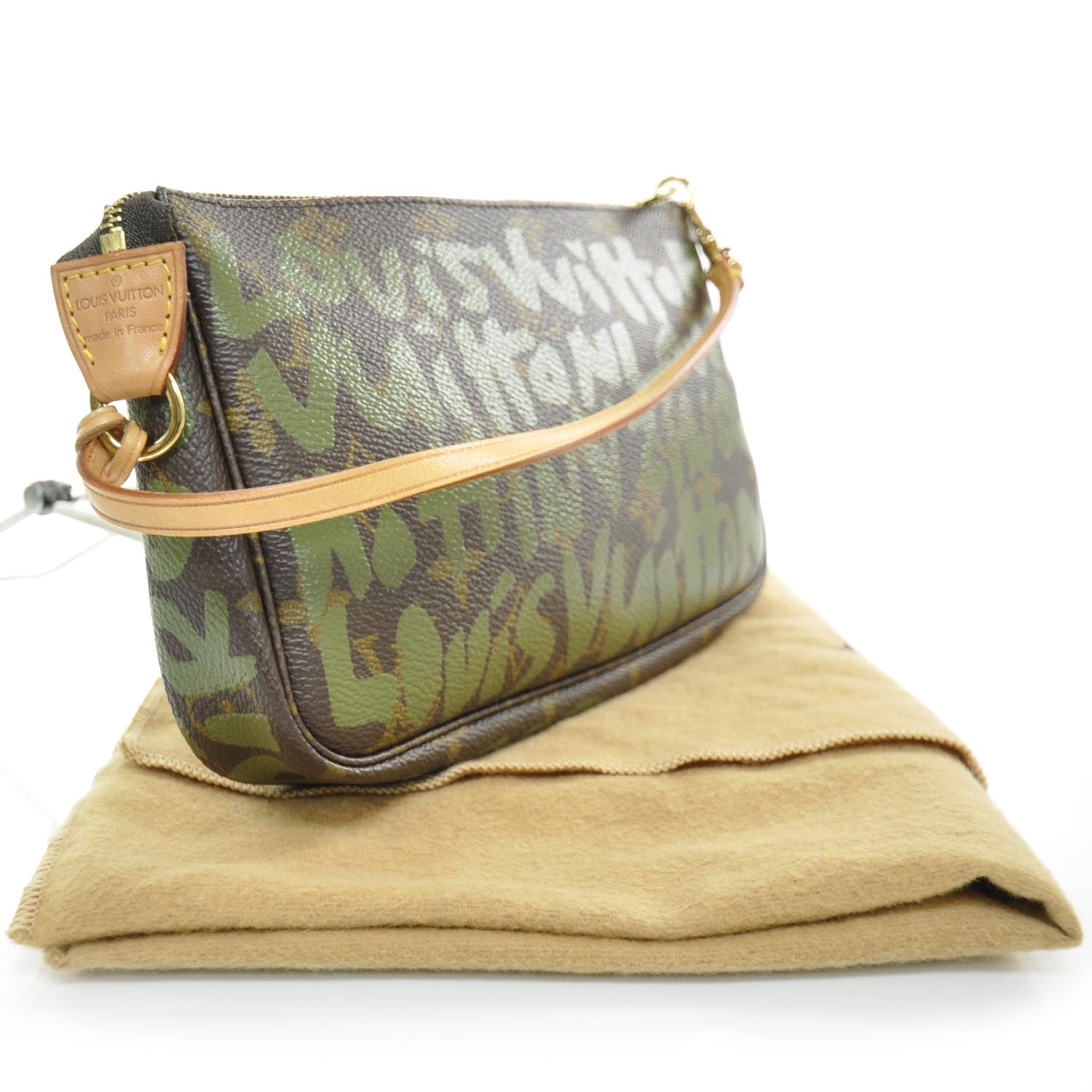 Louis Vuitton Monogram Graffiti Pochette Accessories Kaki 2 of 8