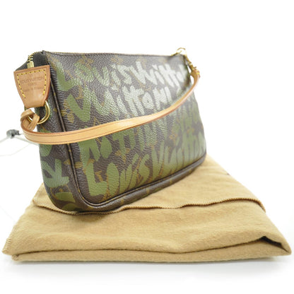 Louis Vuitton Monogram Graffiti Pochette Accessories Kaki 2 of 8