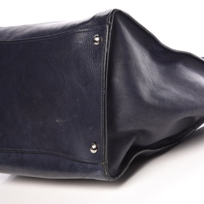 Prada Glace Calfskin Twin Pocket Tote Baltico 11 of 18