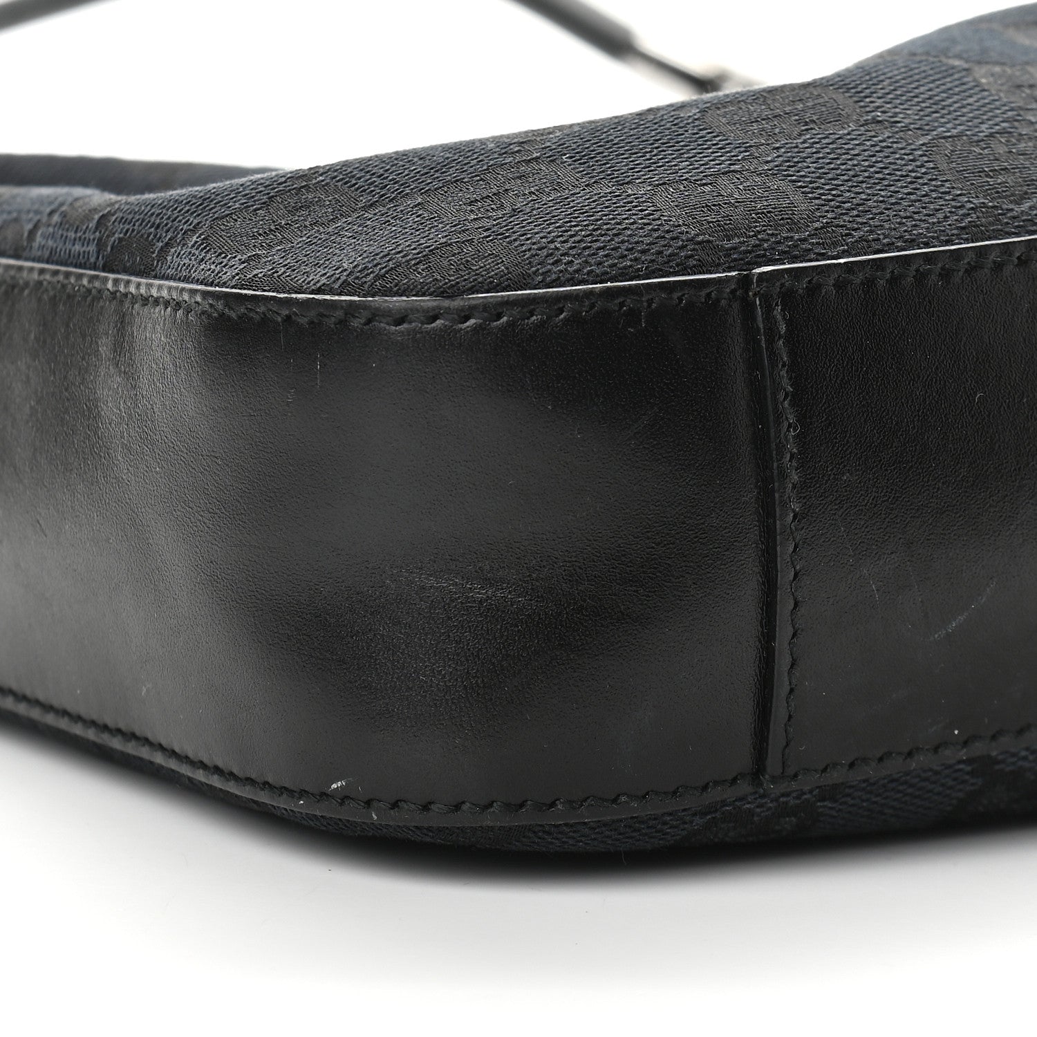 Gucci Monogram GG Small Clasp Hobo Black 8 of 10