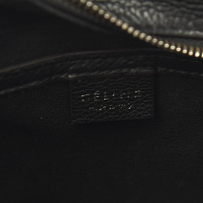Celine Drummed Calfskin Nano Luggage Black 9 of 11