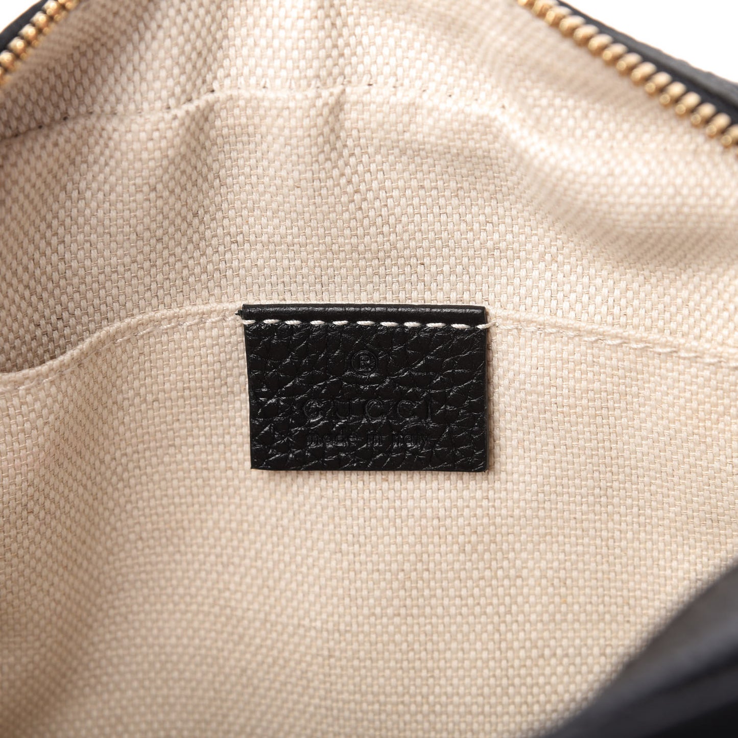 Pebbled Calfskin Small Soho Disco Bag Black