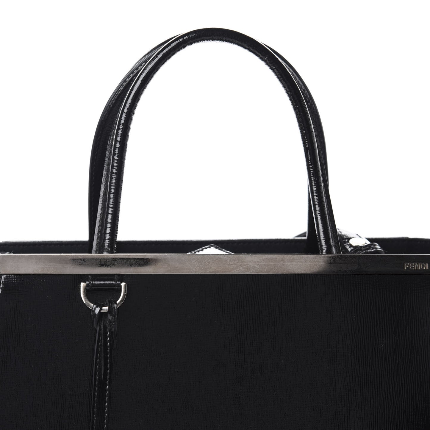 Patent Vitello Elite Regular 2Jours Tote Black