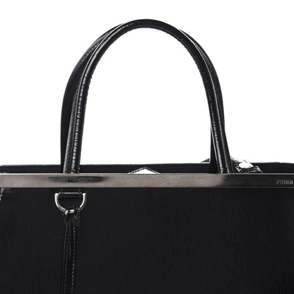 Fendi Patent Vitello Elite Regular 2Jours Tote Black 12 of 12