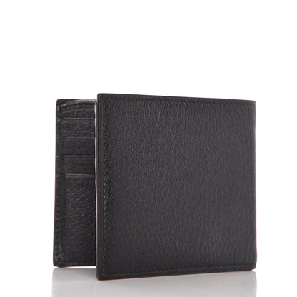 Gucci Calfskin Boar Effect GG Marmont Bi-Fold Wallet Black 3 of 8