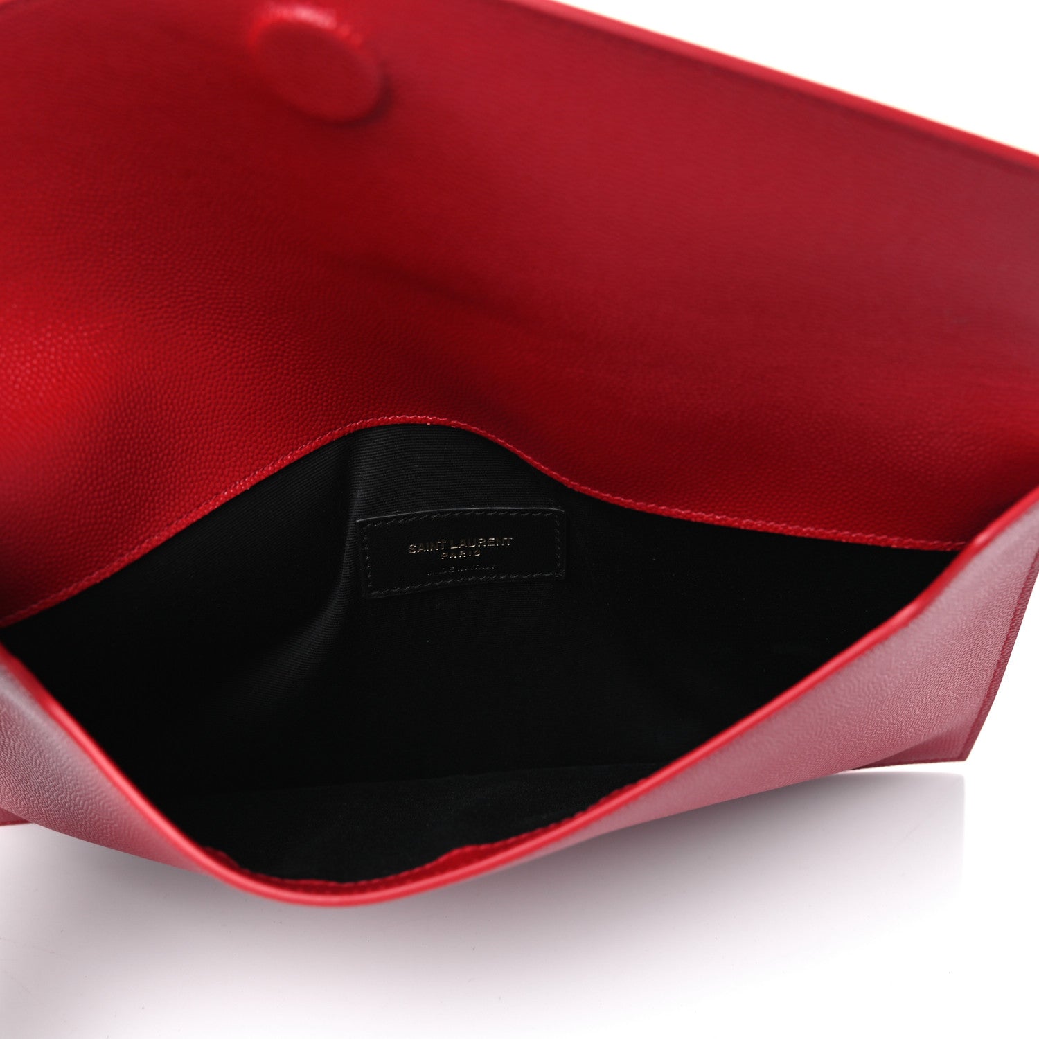 Saint Laurent Grain De Poudre Uptown Pouch Red 4 of 4