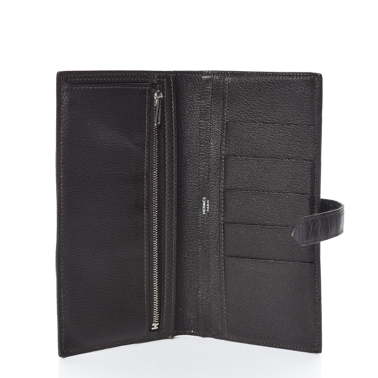 Matte Alligator Bearn Wallet Chocolate