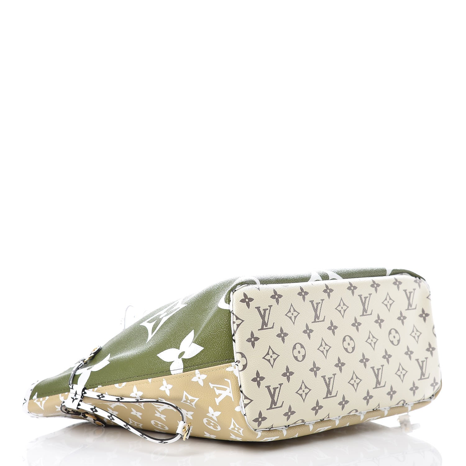 Louis Vuitton Monogram Giant Neverfull MM Kaki 5 of 11