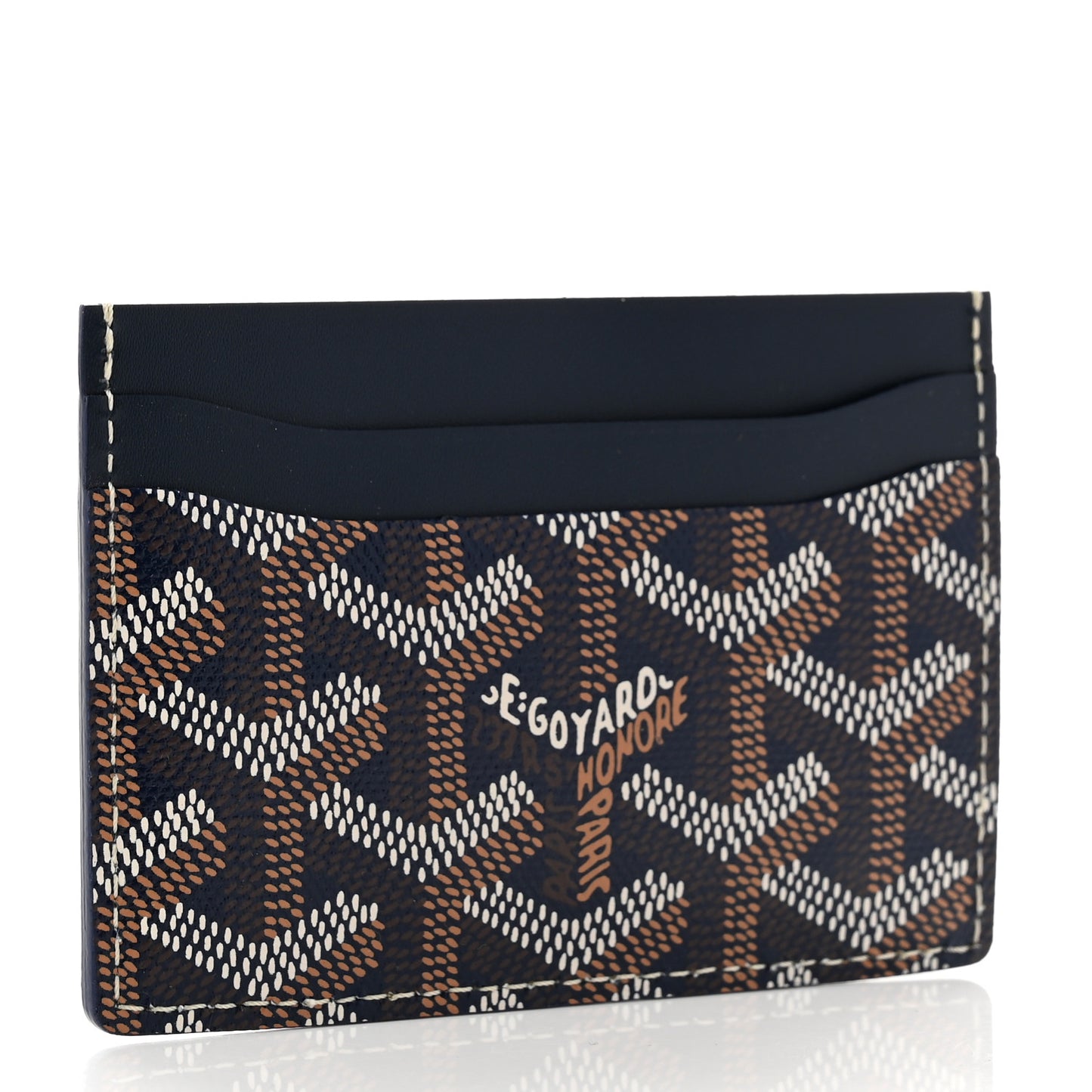 Goyardine Saint Sulpice Card Holder Navy