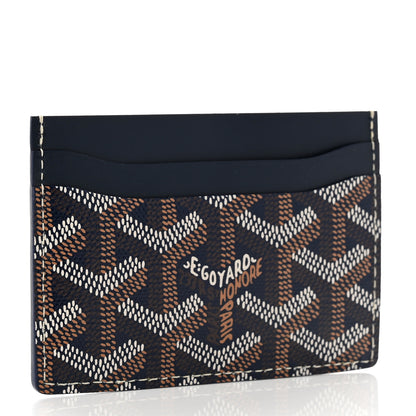 Goyard Goyardine Saint Sulpice Card Holder Navy 3 of 7