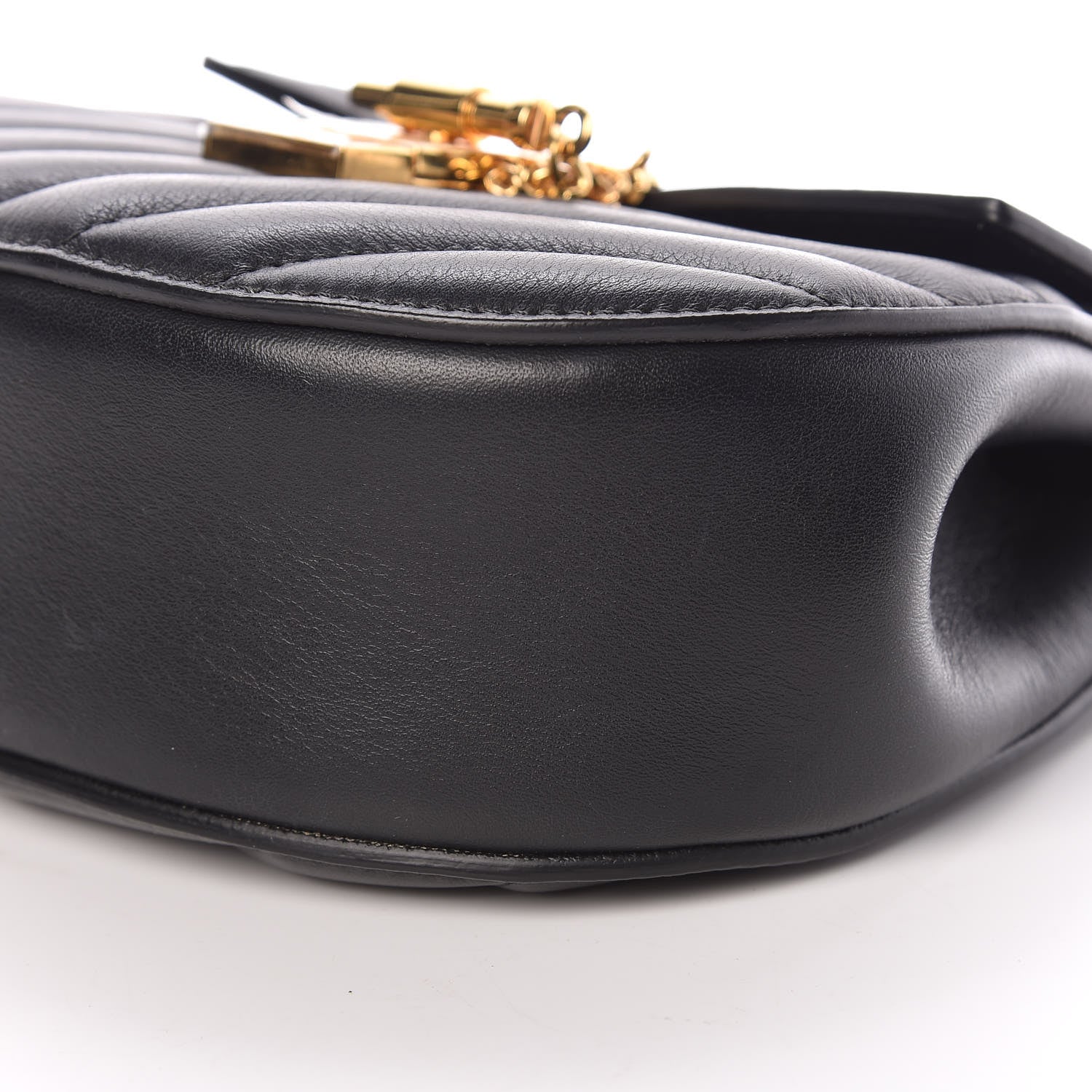 Chloe Calfskin Quilted Mini Drew Bijou Shoulder Bag Black 7 of 11
