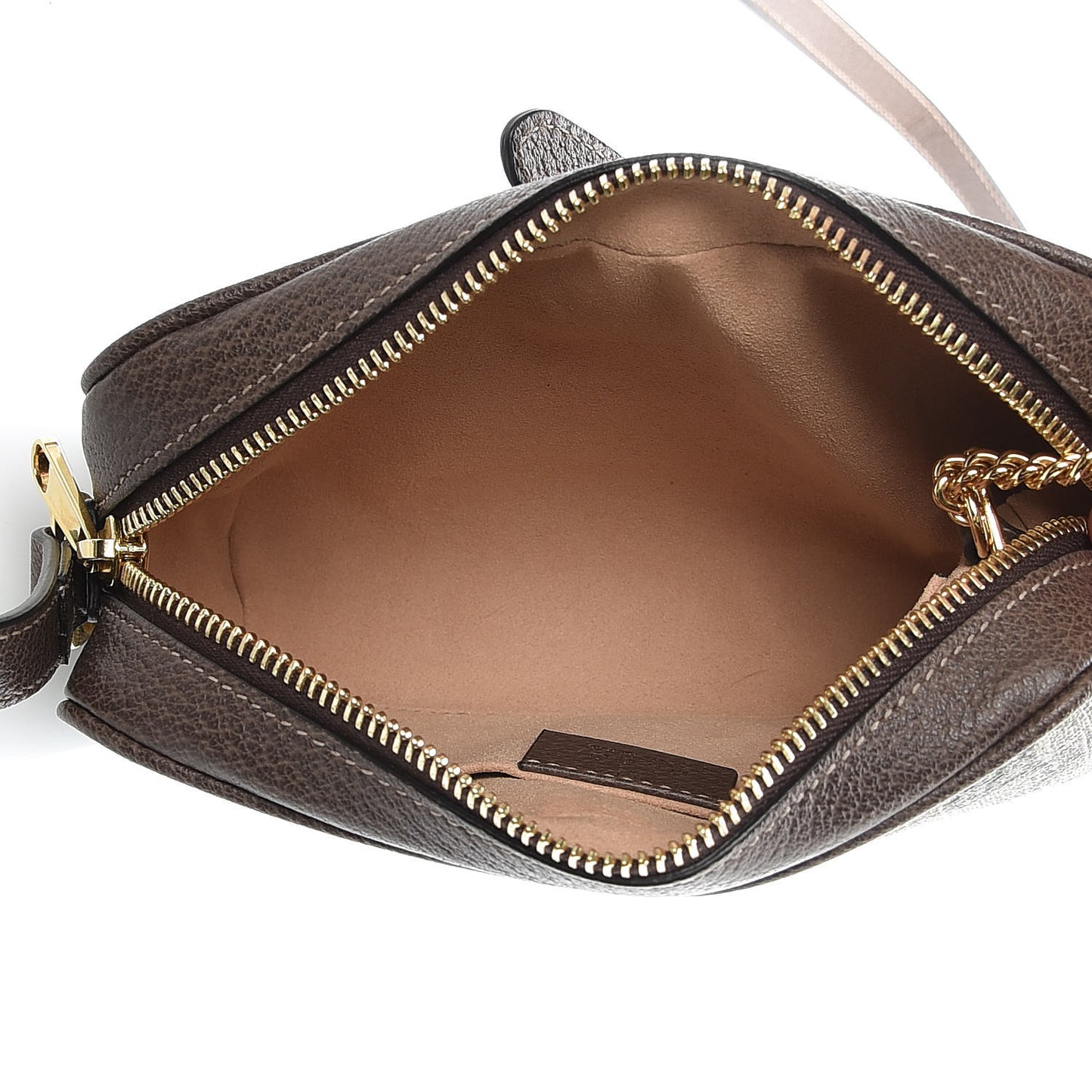 GG Supreme Monogram Web Mini Ophidia Shoulder Bag Brown