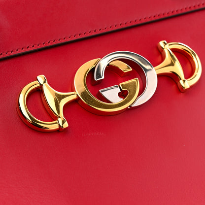 Gucci Shibuya Calfskin Medium Zumi Top Handle Bag Hibiscus Red 12 of 12
