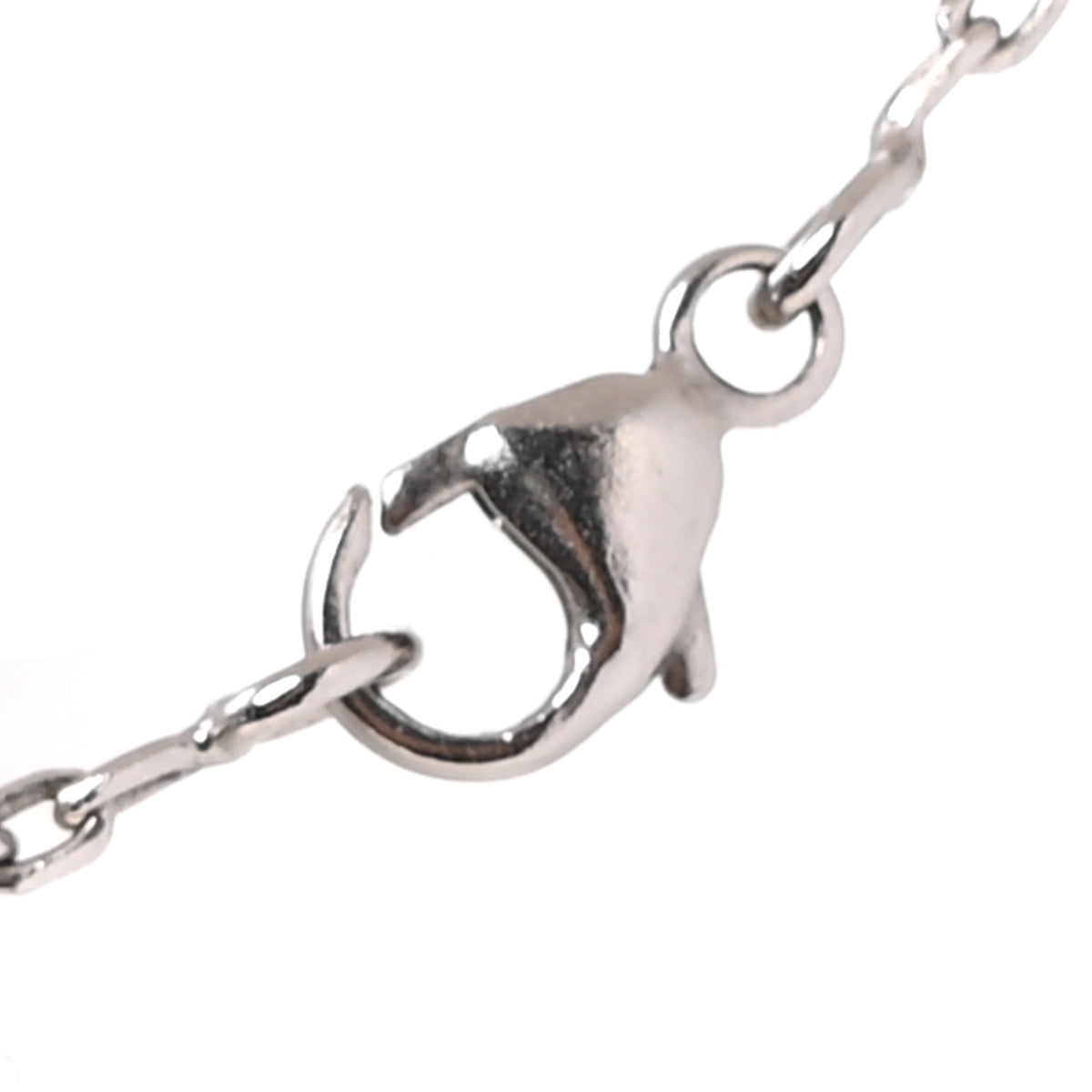 Lacquered Palladium Mini Pop H Pendant Necklace Black