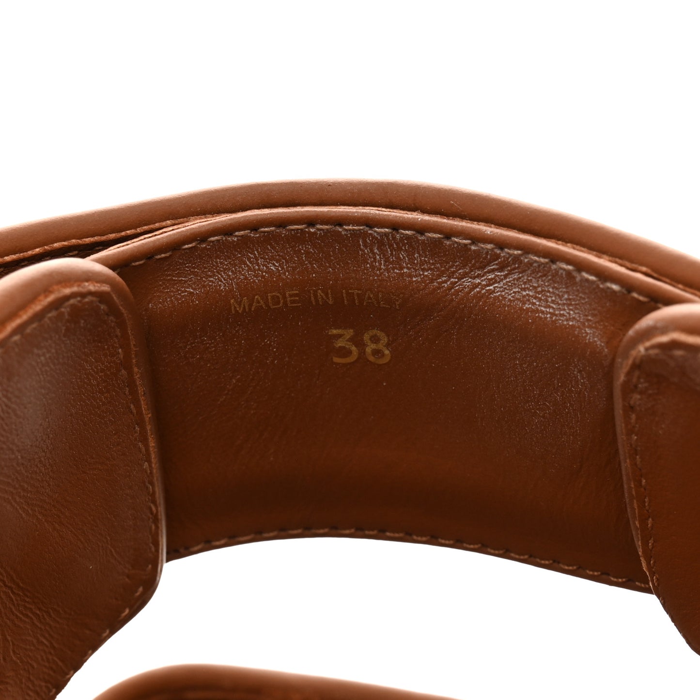 Canvas Logo Slide Sandals 38 Beige Brandy