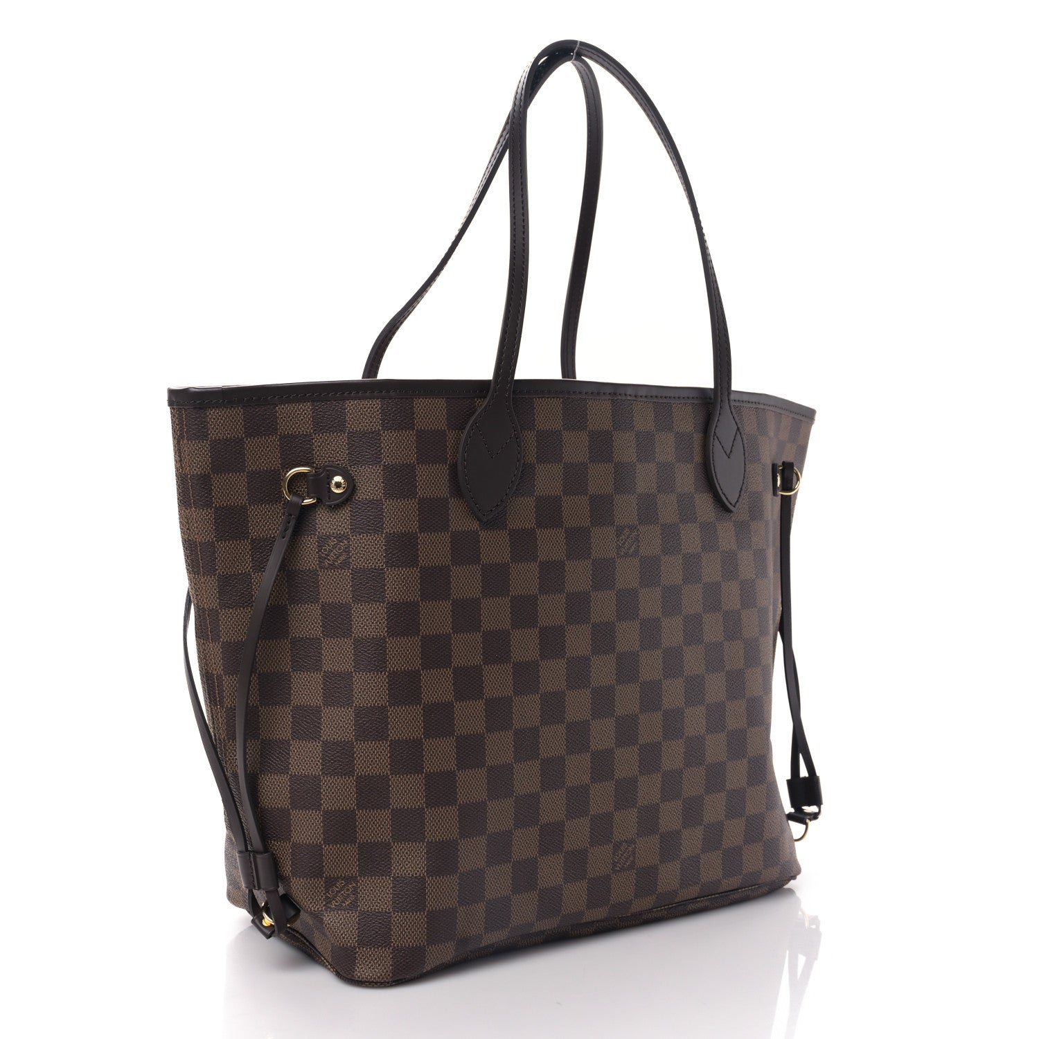Louis Vuitton Damier Ebene Neo Neverfull MM Rose Ballerine 4 of 9