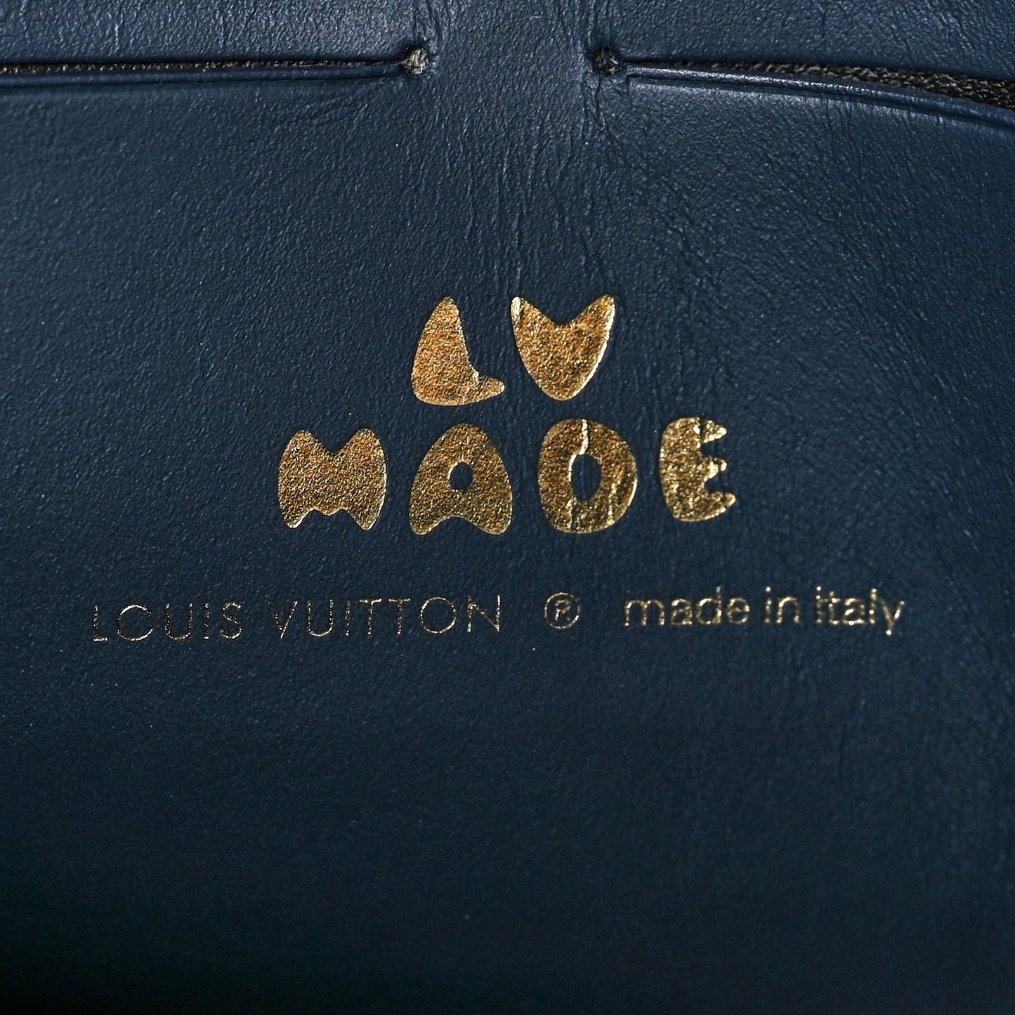X NIGO Taurillon Monogram Denim Drip Pochette Voyage MM Blue