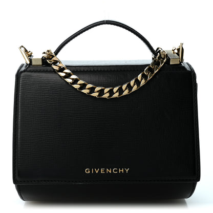 Givenchy Textured Calfskin Mini Pandora Box Chain Crossbody Bag Black 1 of 10